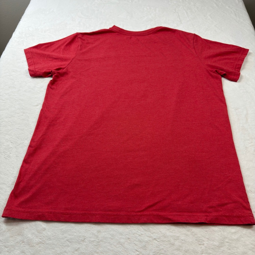 State of Mine USA Graphic T-Shirt Mens Large Red Good American Flag Cotton Blend - Picture 5 of 8